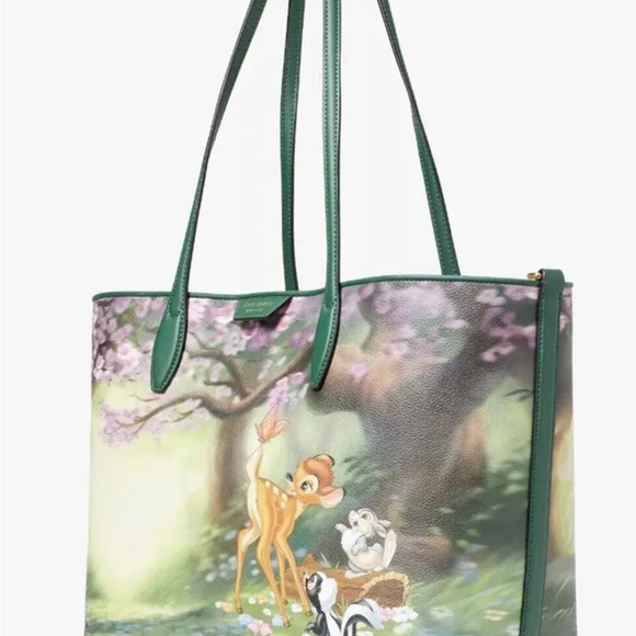 Disney x Kate Spade Bambi Thumper Sutton Tote Bag Purse Forest Scene NWT - Picture 11 of 17
